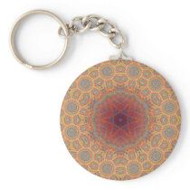 Psychedelic Radial Artwork: Keychains