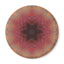 Psychedelic Radial Artwork: Refrigerator Magnet