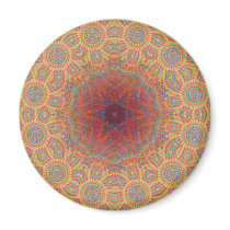Psychedelic Radial Artwork: Refrigerator Magnet