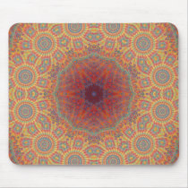 Psychedelic Radial Artwork: Mouse Pad