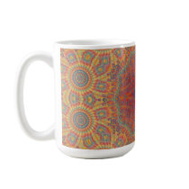 Psychedelic Radial Artwork: Mug