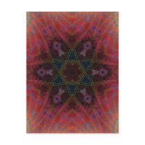 Psychedelic Radial Artwork: Postcard
