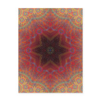 Psychedelic Radial Artwork: Postcard
