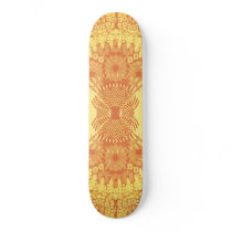 Psychedelic Radial Artwork: Skateboard