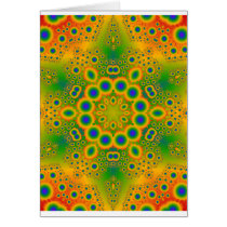 Psychedelic Radial Pattern: Cards