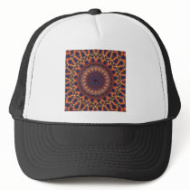 Psychedelic Radial Pattern: Mesh Hat