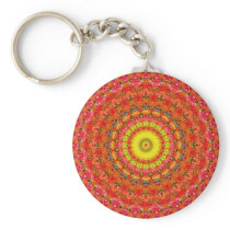 Psychedelic Radial Pattern: Key Chains