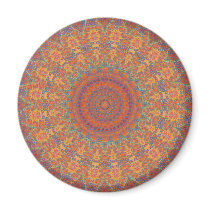 Psychedelic Radial Pattern: Refrigerator Magnet