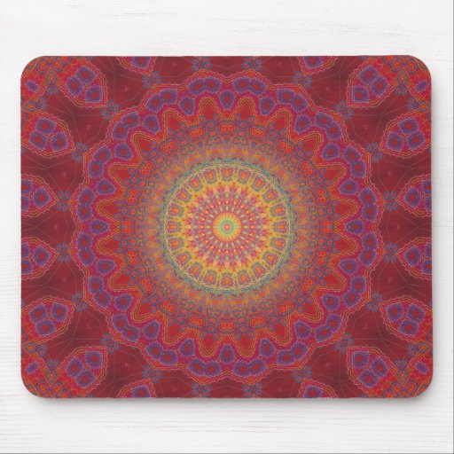Psychedelic Radial Pattern: Mousemats