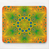 Psychedelic Radial Pattern: Mouse Pad