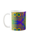 Psychedelic Radial Pattern: mugs