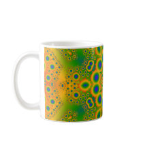 Psychedelic Radial Pattern: Coffee Mug
