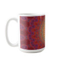 Psychedelic Radial Pattern: mugs
