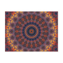 Psychedelic Radial Pattern: Postcards