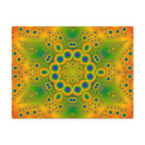 Psychedelic Radial Pattern: Postcards