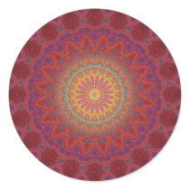 Psychedelic Radial Pattern: Stickers