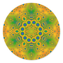 Psychedelic Radial Pattern: Stickers
