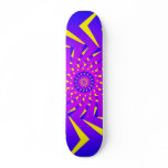 Psychedelic Radial Pattern: Vector Art: Skateboard