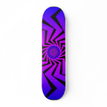 Psychedelic Radial Pattern: Vector Art: Skateboard