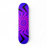 Psychedelic Radial Pattern: Vector Art: Skateboard