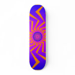 Psychedelic Radial Pattern: Vector Art: Skateboard