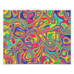 Psychedelic Rainbow Oil Pattern Photographic Print