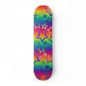 Psychedelic Rainbow Stars skateboards