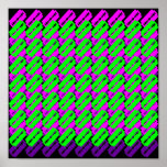 Psychedelic Razor Blades Poster