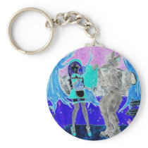 Psychedelic Riding Hood Keychains