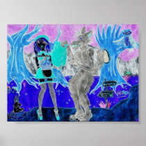 Psychedelic Riding Hood Print