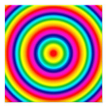 Psychedelic Round Rainbow Pattern