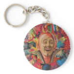 Psychedelic satan keychain