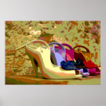 psychedelic shoes Print