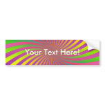 Psychedelic Spiral Design: Bumper Sticker