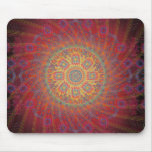 Psychedelic Spiral Fractal Design: Mousepad