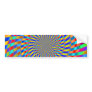Psychedelic Spiral Pattern: Bumper Sticker