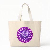 Psychedelic Spiral Pattern: Vector Art: Tote Bags
