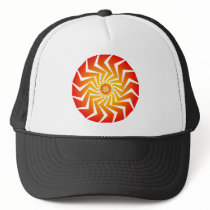 Psychedelic Spiral Pattern: Vector Art: Mesh Hat