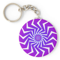 Psychedelic Spiral Pattern: Vector Art: Keychain