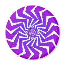 Psychedelic Spiral Pattern: Vector Art: Magnets
