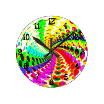 Psychedelic Spiral: Wall Clock wall clocks