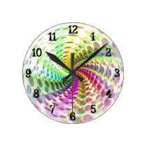 Psychedelic Spiral: Wall Clock wall clocks