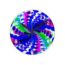Psychedelic Spiral: Wall Clock wall clocks