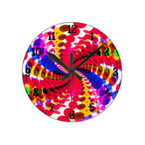 Psychedelic Spiral: Wall Clock wall clocks