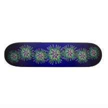 Psychedelic Sun and Moon Skate Board