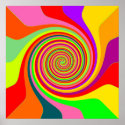 psychedelic swirl pop art poster FROM 14.95 posters