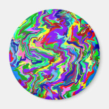 Psychedelic Tie Dye Magnet