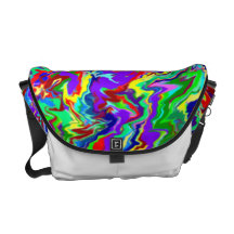 Psychedelic Tie Dye Messenger Bag