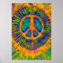 Psychedelic Tie Dye Peace Sign