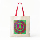 Psychedelic Tie-Dye Peace Sign bags